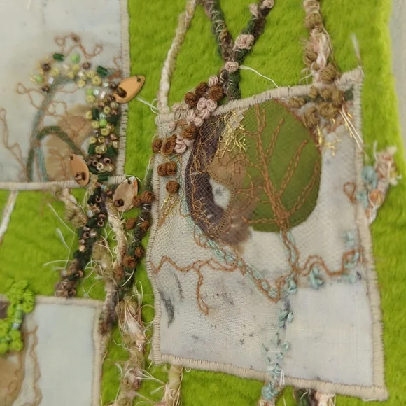 Fiber Art Wall Hanging - Picture 3 of 7